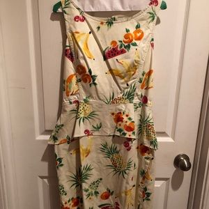Betsey Johnson Fruit Dress Size 10 NO ZIPPER 🍍🍉